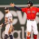 Xander Bogaerts advanced on a play that Rafael Devers was called out on due to the infield fly rule.